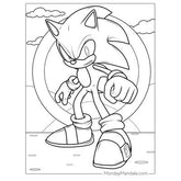 Libro de Colorear Avanzado Sonic